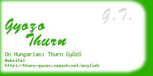 gyozo thurn business card